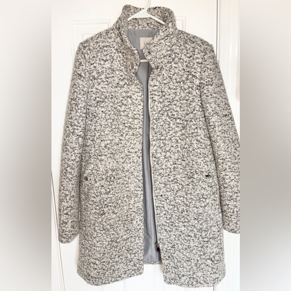 Loft Women's Gray Wool Blend Coat